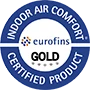Indoor Air Comfort Gold – emisní certifikát - Eurofins gold – tvoc – formaldehyd-ftaláty
