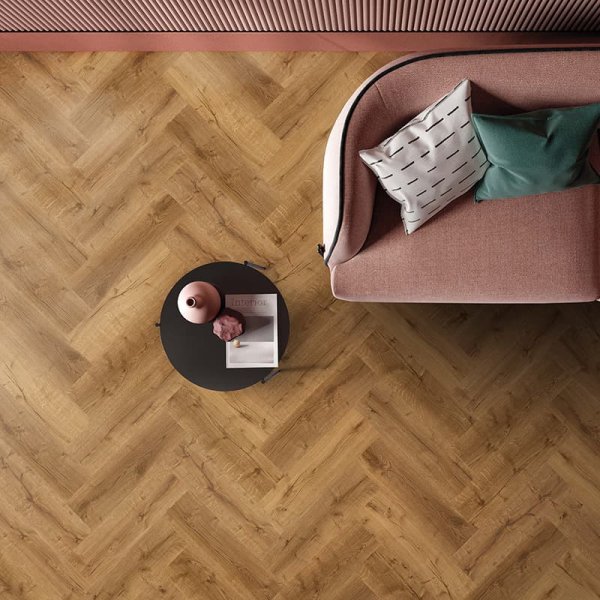 Ecoline Herringbone (HB) lepený 9521 Dub kouřový