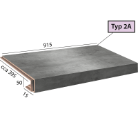 Objectline Step 2A - 1060 Cement steel