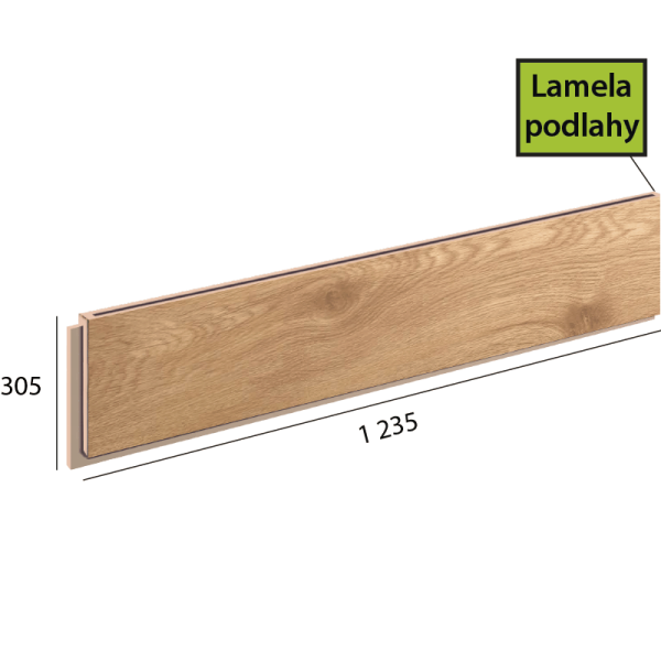 Ecoline Step lamela podlahy - 9507 Dub noblesní