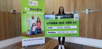 Třetí šťastlivec si odnesl výhru 100 000 Kč