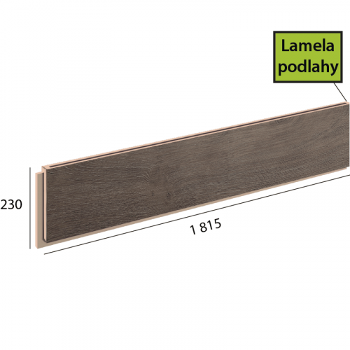Longline Step lamela podlahy - 1089 Dub černý