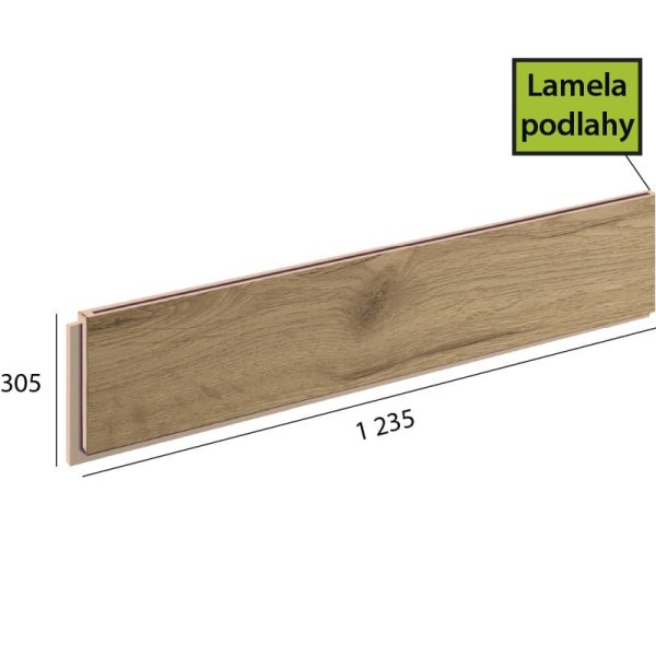 Ecoline Step lamela podlahy - 9596 Dub elegantní světlý