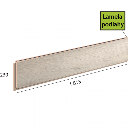 Longline Step lamela podlahy - 1080 Dub bílý