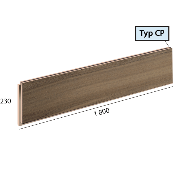Longline Step CP - 1085 Dub kouřový hnědý