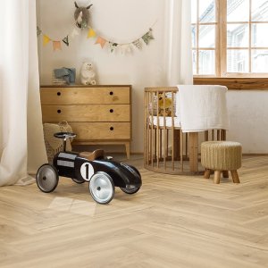 Ecoline Herringbone (HB) lepený 9522 Dub podzimní krémový