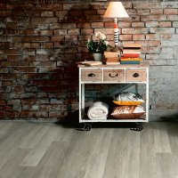 Lepená vinylová podlaha Conceptline 30107 Dub vápněný šedý v místnosti