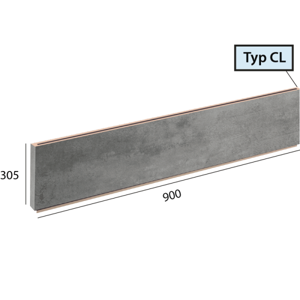 Objectline Step CL - 1060 Cement steel