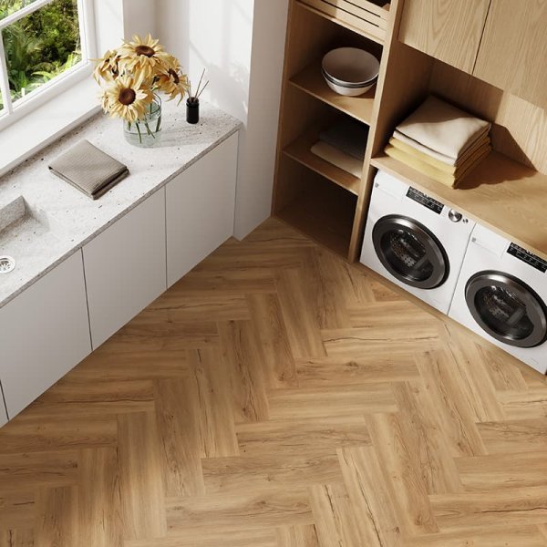 Ecoline Herringbone (HB) lepený 9523 Dub podzimní