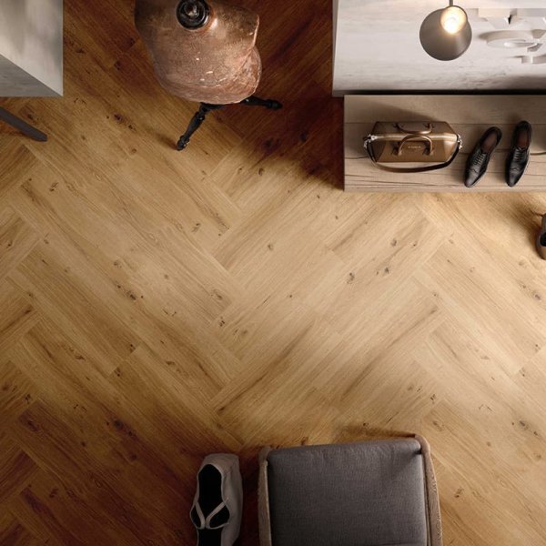 Ecoline Herringbone (HB) lepený 9590 Dub královský hnědý
