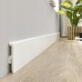 Podlahová soklová lišta bílá 80 mm RAL 9003 ✅