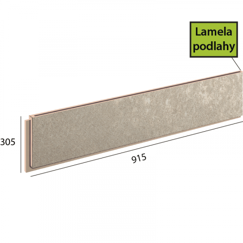 Objectline Step lamela podlahy - 1062 Pískovec šedý
