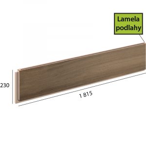 Longline Step lamela podlahy - 1085 Dub kouřový hnědý