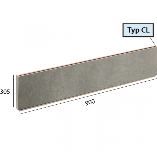 Objectline Step CL - 1061 Cement tmavý