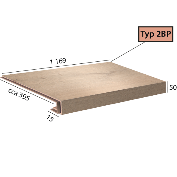 Ecoline Step 2BP - 9520 Dub krémový