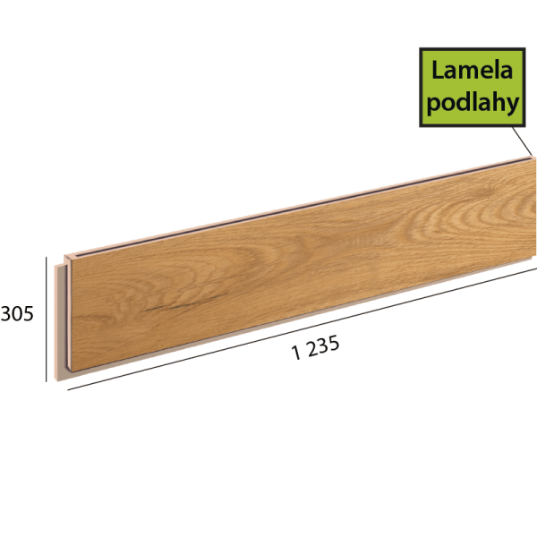 Ecoline Step lamela podlahy - 9552 Dub medový