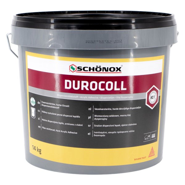 Lepidlo na vinylové podlahy vyztužené vlákny Schönox Durocoll 14 kg  (pro nalepení  45-50 m²)