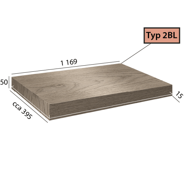 Objectline Step 2BL - 9781 Dub Vigo šedý