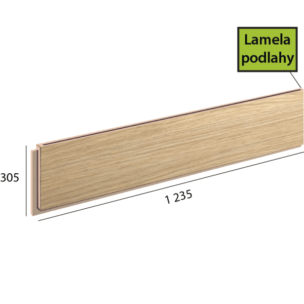 Ecoline Step lamela podlahy - 9551 Dub champagne