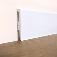 Podlahová soklová lišta bílá 80mm RAL 9003☑️