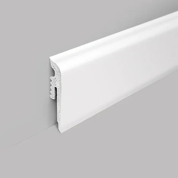 Podlahová soklová lišta bílá 60mm RAL 9003☑️