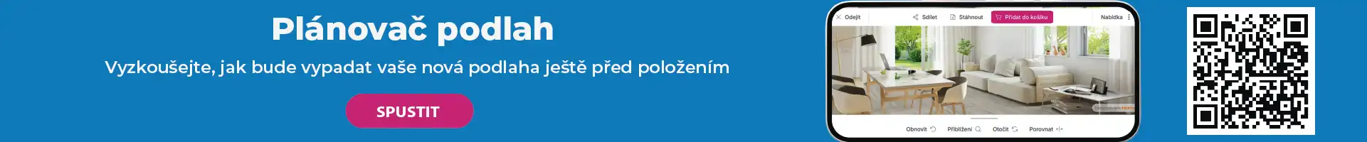 Plánovač podlah, kde uvidíte, jak bude vypadat podlaha u vás doma