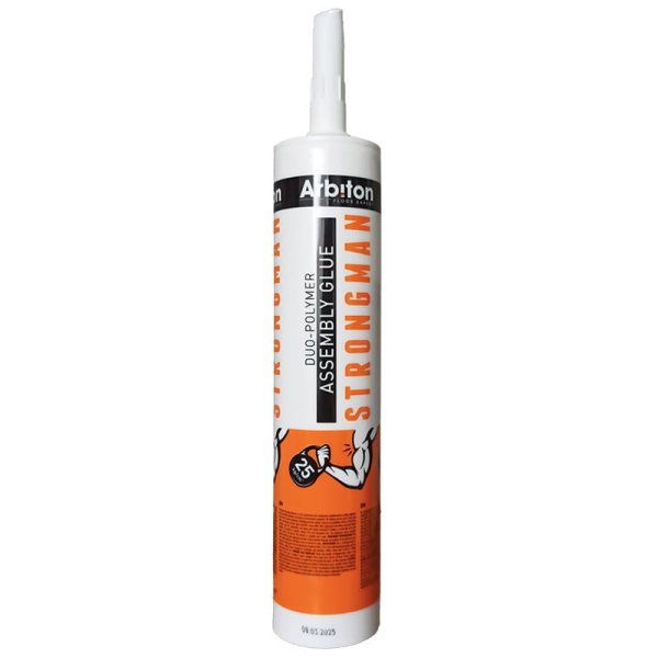 Montážní lepidlo na soklové lišty omezující vznik spár - Strongman 300 ml