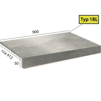 Objectline Step 1BL - 1067 Cement bílý